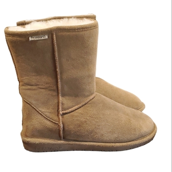 Bearpaw Women ankle bootie winter Insulated lined shoes sz  9 - Picture 1 of 16